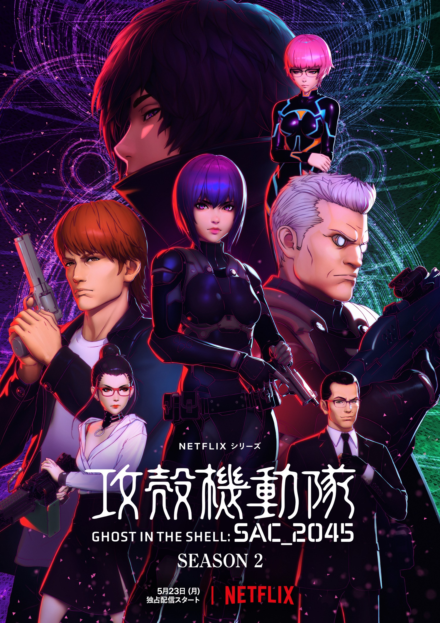 Download Ghost in the Shell SAC_2045 (Season 1-2) Netflix Original Dual Audio {Hindi-English} 720p WEB-DL download