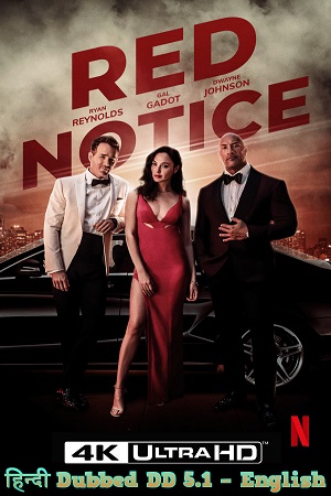 Download Red Notice – Netflix Original (2021) Dual Audio {Hindi-English} HDRip 1080p [4.1GB] | 720p [1.2GB] | 480p [400MB] [60 FPS] download