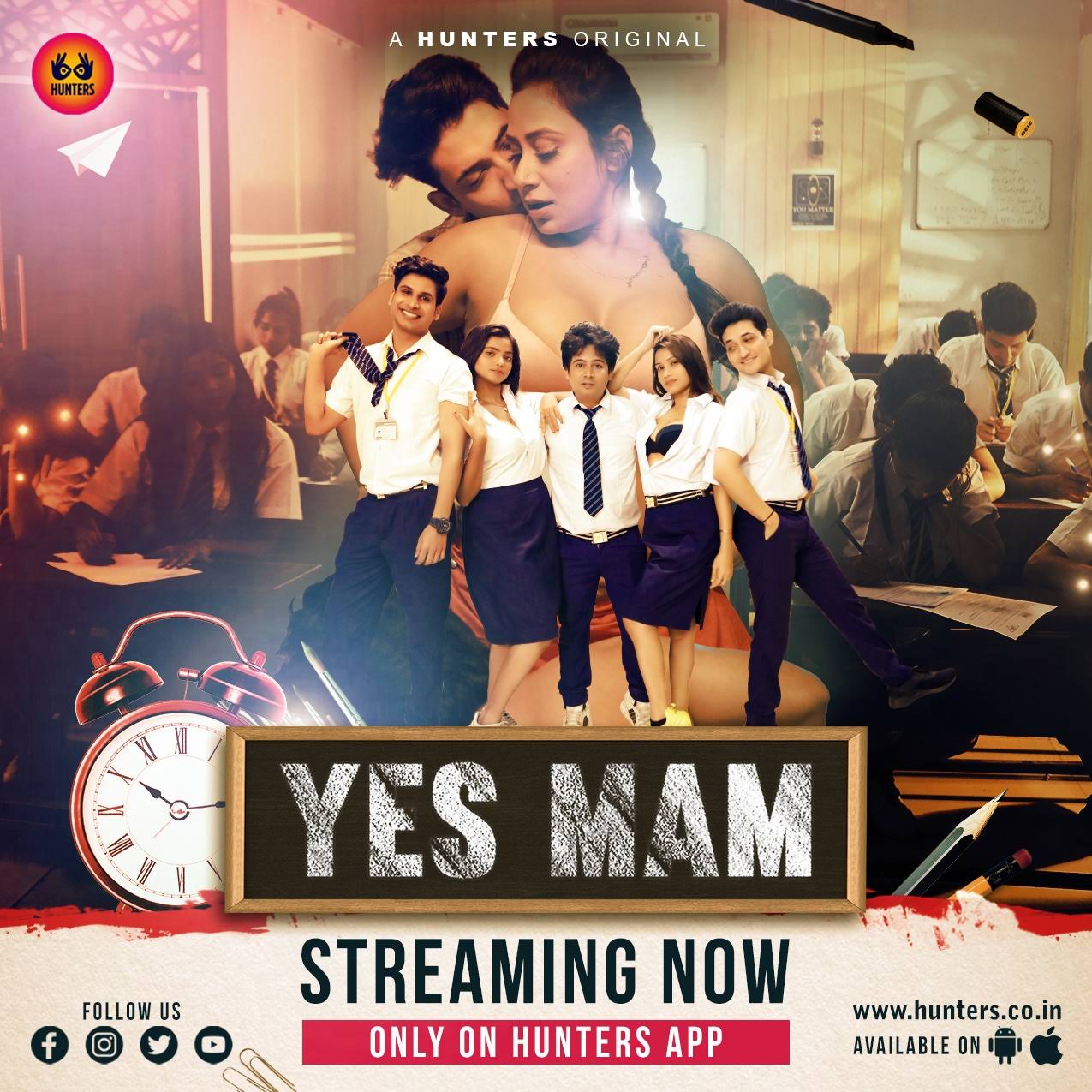 Download Yes Mam S01 (2023) Hunters Hindi Web Series HDRip 1080p | 720p download