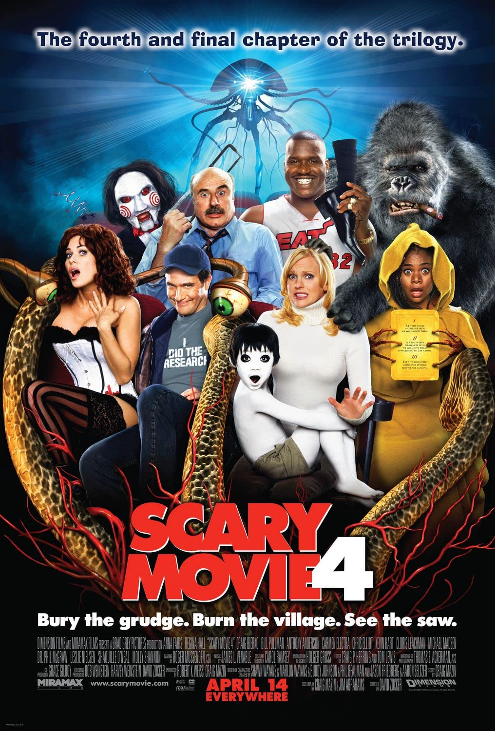 Download Scary Movie 4 (2006) Dual Audio {Hindi-English} Movie BluRay 1080p | 720p | 480p [300MB] download