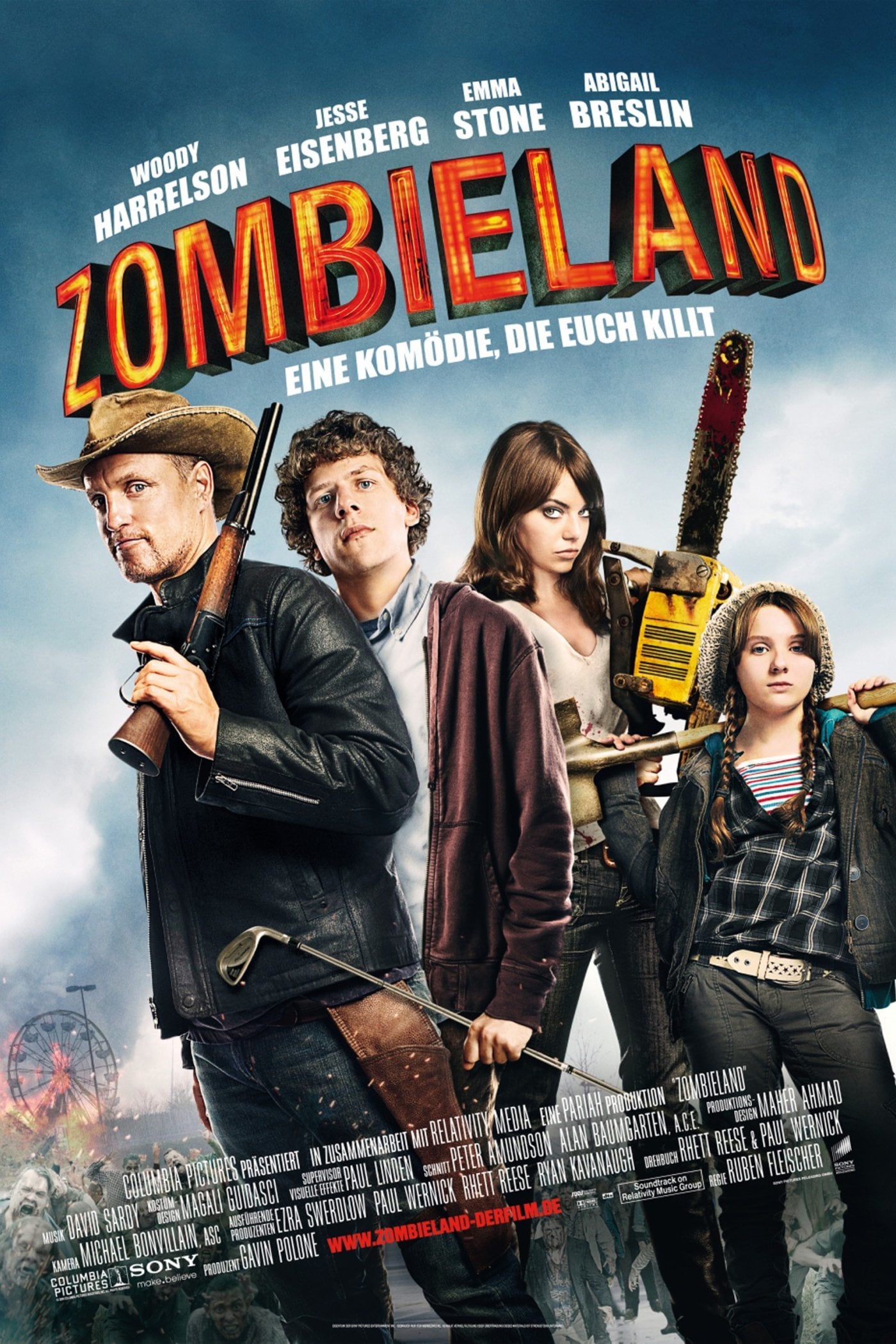 Download Zombieland (2009) Dual Audio {Hindi ORG+English} AMZN BluRay 1080p | 720p | 480p [400MB] download